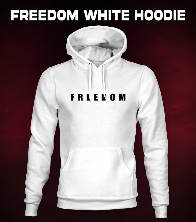 DefiantLs's tweet image. Freedom White Hoodie
Buy the whole collection for you and your friends: store.resistthemainstream.com/FreedomCharlie…
*Proceeds go to TPUSA