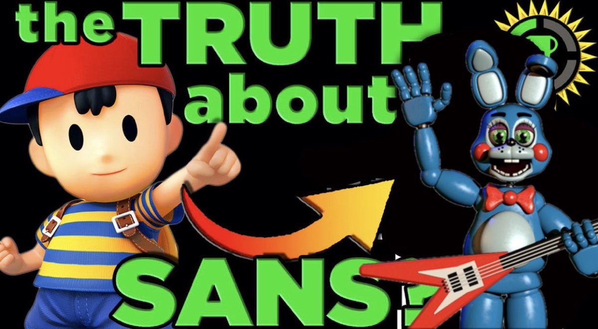 So we’re clear, the lore is now:

Sans is Ness, who is Ness (FNAF), who is also Toy Bonnie