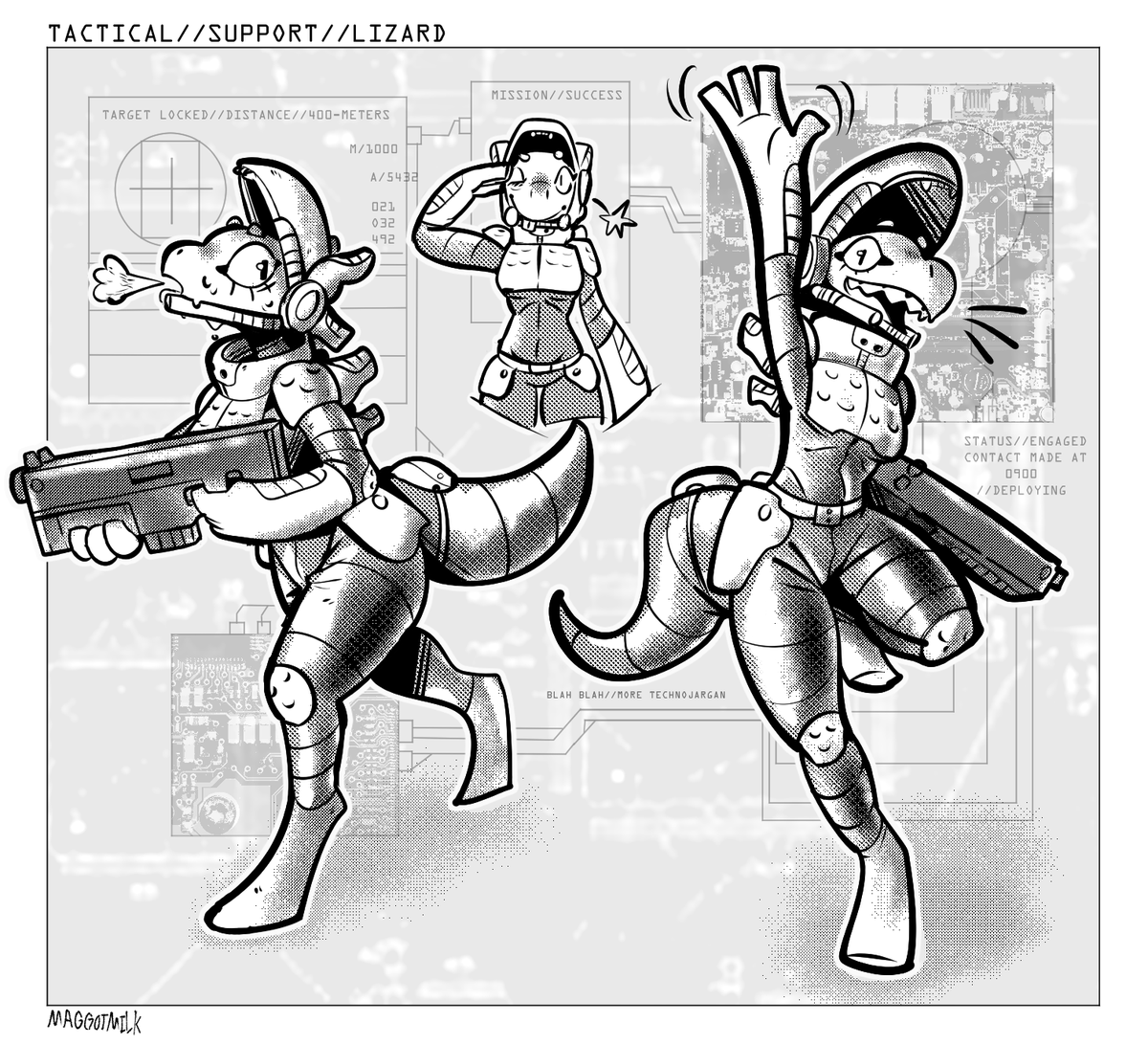 MaggtMilk's tweet image. She's got your six! #digitalart