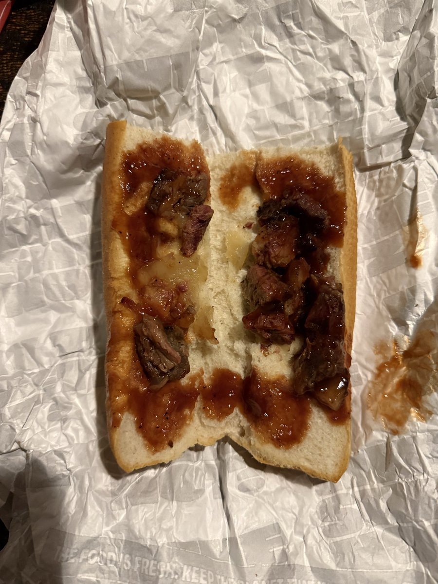 malloy300's tweet photo. Major failures @sheetz tonight in Monroeville,Pa. Ordered a brisket sandwich and this is what I got. Onion pedals were supposed to be ON the sandwich. I paid $15 for this!? No meat. I mean WTF 🤬 Please do better next time. Shake my head! https://t.co/fhbsSdnUmb