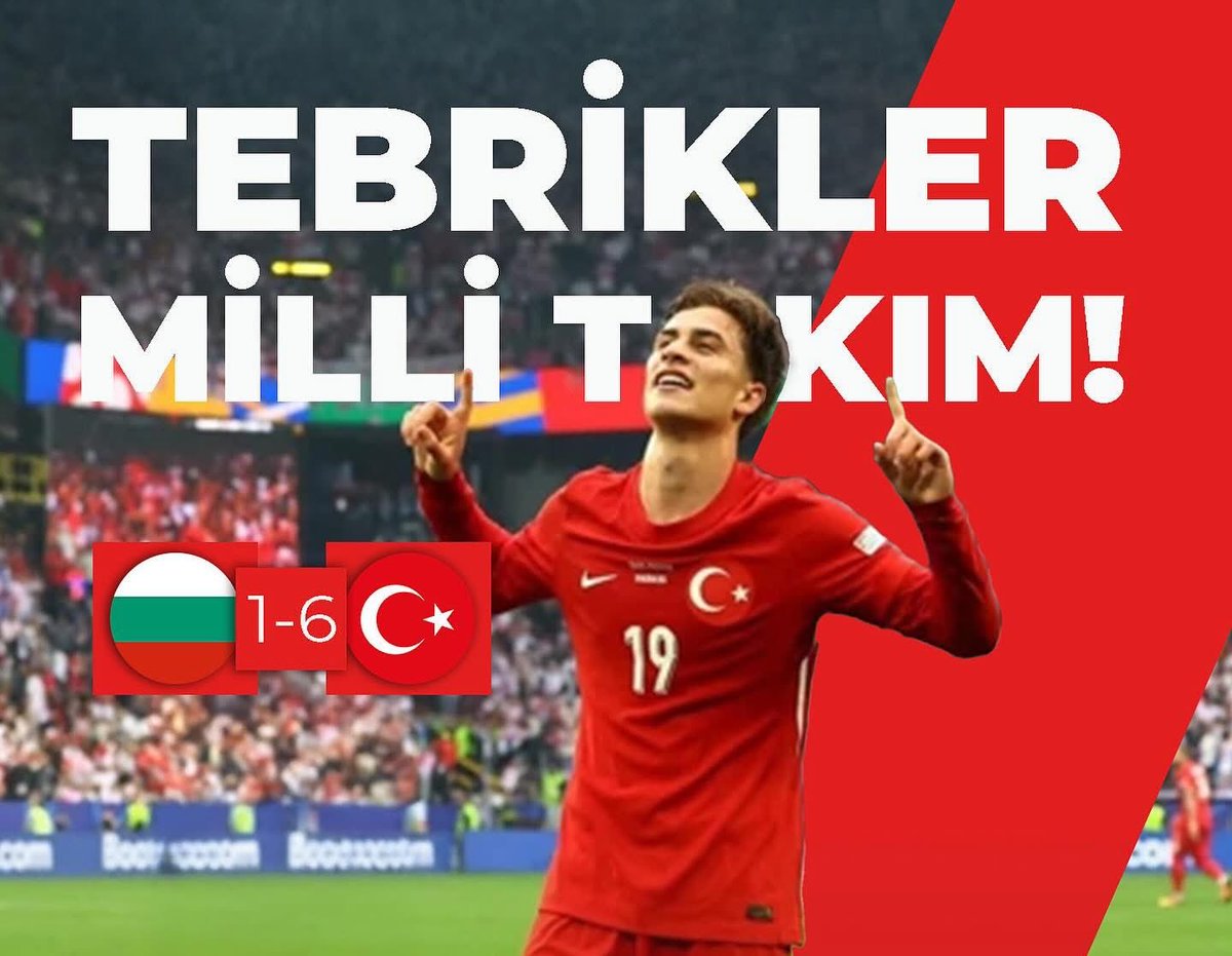 Yüreklerinde ayyıldız var 🇹🇷
Tebrikler #BizimÇocuklar 🇹🇷 

2026 FIFA Dünya Kupası Elemelerinde Bulgaristan'ı deplasmanda 6-1  yenerek, tarihi bir galibiyete imza atan, A Milli Futbol Takımı'mızı gönülden kutlar, bundan sonraki maçlarında üstün başarılar dilerim.
