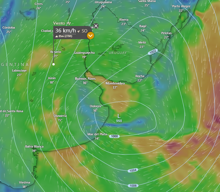 11/10/2025 #Tendencias 
💡Qué sigue en #Pergamino después del evento de hoy? 
🌪️Se pronostica viento. 
👉Dado que el centro de baja presión se desplaza al E nos arroja un domingo con promedios de 30-40 km/h con rachas de 60-70 km/h (12-18 hs)
⚠️Alerta amarillo del #SMN.