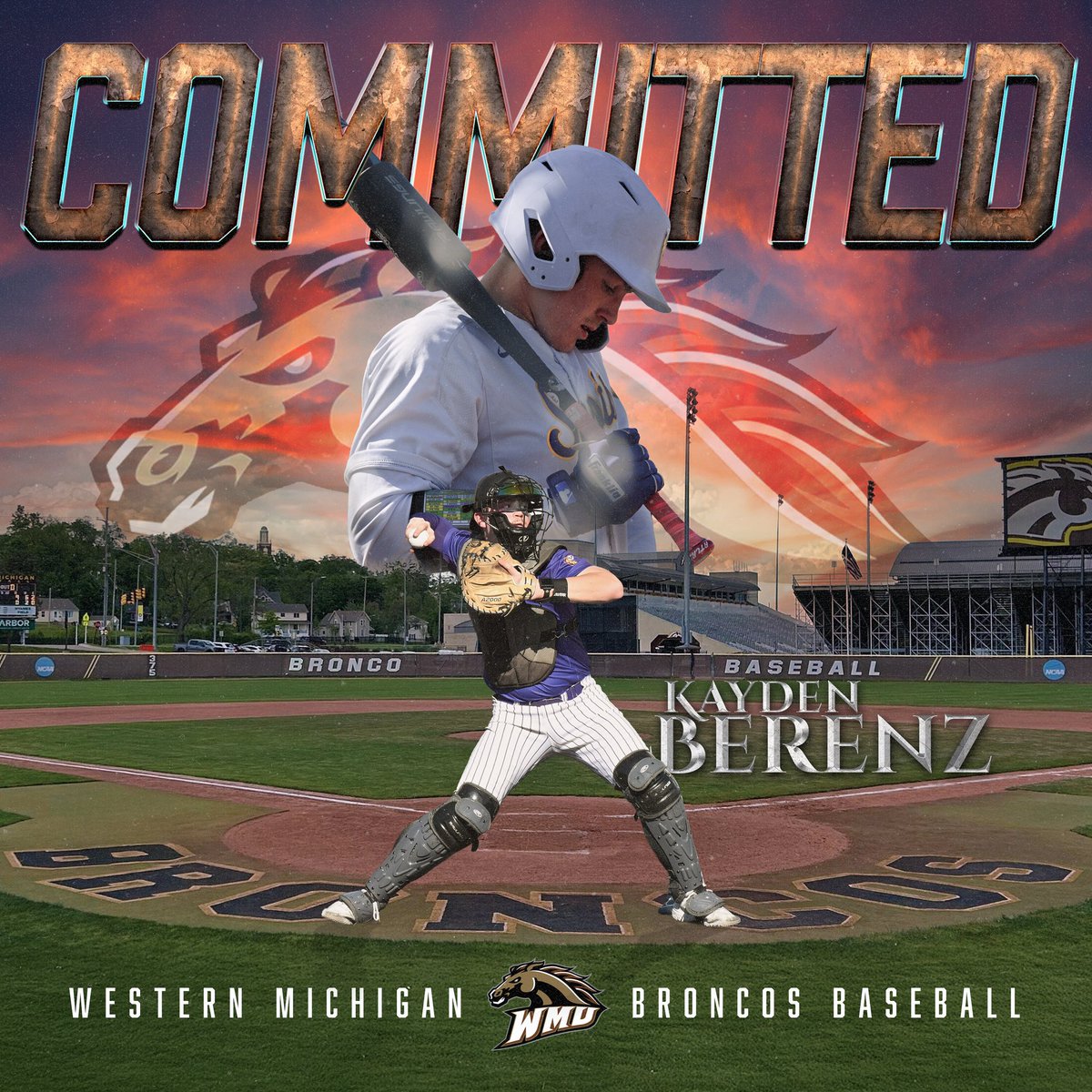 BerenzKayden's tweet image. Super Excited to announce my commitment to play for @WMUBaseball next year! I want to thank Coach Gernon for the opportunity. Huge thank you to coach @JaredWackerMCC and @McCoBaseball for everything he has done for me. Go Broncos!