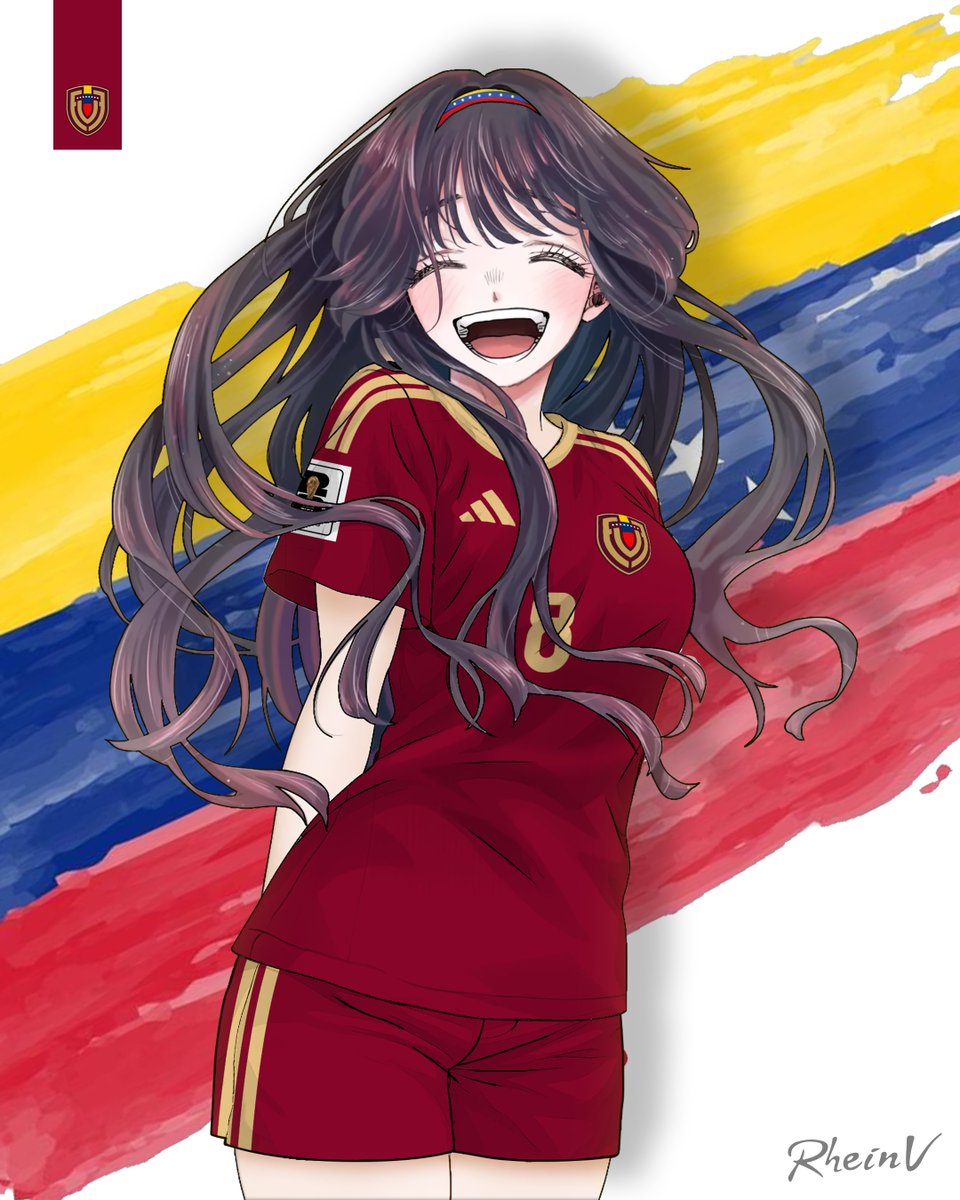 RheinV_'s tweet image. Kaoruko Waguri, con la de Venezuela 🇻🇪