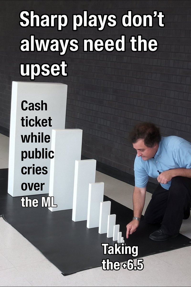 SharpSqueeze's tweet image. Everyone was so busy staring at that +230 ML…
Meanwhile, the spread did exactly what edges are built for.
Maryland +6.5 Discord Pick cashed clean.
✅ Maryland +6.5 @ +110
🏈 Final: 31–34
💰 +1.10 Units

#SportsBetting #NCAAF #SharpAction #SpreadCash #Maryland  #BeSharp #EdgePlay