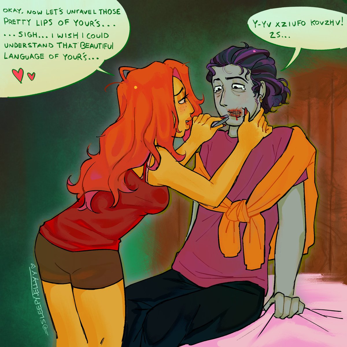 they would be friends i think hi... #noimnotahuman