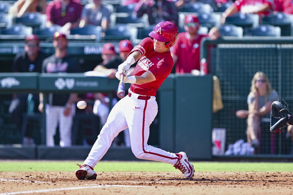ByMattJones's tweet photo. Recapping Arkansas' 5-3 comeback win over Dallas Baptist earlier today at Baum-Walker Stadium. 

https://t.co/AeYiYd7z8H https://t.co/9mmUYibBKH