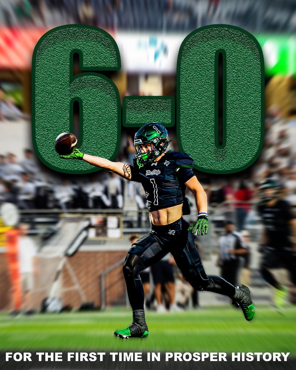 Prosper Eagles FB (@prospereaglesfb) on Twitter photo ๐ฅ HISTORY MADE ๐ฅ
For the first time in 75 years, Prosper Eagle Football starts the season 6-0!!
Decades of grit, growth,and brotherhood led to this moment. From day one, we knew it was a Showdown Season, and the Eagles are proving it Friday night
#ShowdownSeason <a href="/Blaze_of_Joy/">Isabelle Oathout</a> ๐ฅ HISTORY MADE ๐ฅ
For the first time in 75 years, Prosper Eagle Football starts the season 6-0!!
Decades of grit, growth,and brotherhood led to this moment. From day one, we knew it was a Showdown Season, and the Eagles are proving it Friday night
#ShowdownSeason <a href="/Blaze_of_Joy/">Isabelle Oathout</a>