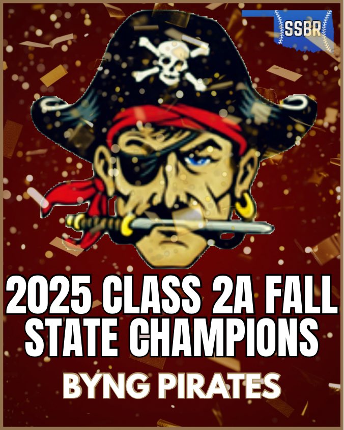 SoonerStateBSBL's tweet photo. 𝐂𝐋𝐀𝐒𝐒 𝟐𝐀 𝐒𝐓𝐀𝐓𝐄 𝐂𝐇𝐀𝐌𝐏𝐈𝐎𝐍𝐒𝐇𝐈𝐏

The Byng Pirates run rule Tushka, 13-1, and are the 2025 Class 2A Fall State Champions

#OKPreps https://t.co/lfQzKkFhaa