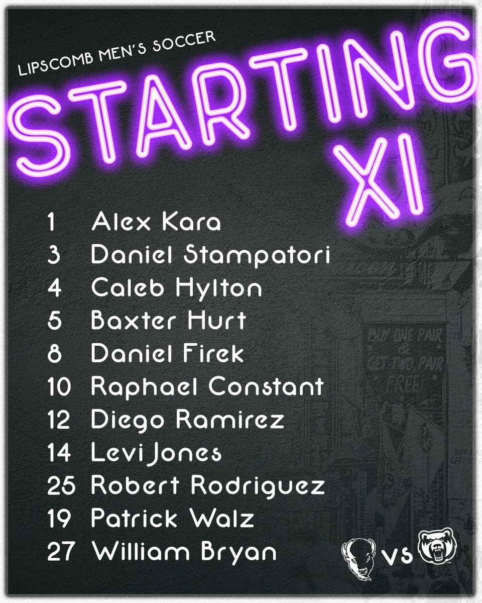 LipscombMSOC's tweet photo. Tonight's starters

#IntoTheStorm ⛈️ | #HornsUp 🤘 https://t.co/r98JAO3w1y