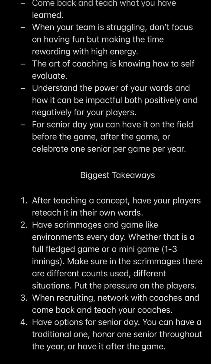 I enjoyed listening to the <a href="/ABCA1945/">ABCA</a> Podcast with guest <a href="/catchblockthrow/">Tom Griffin</a> (<a href="/CNBaseball/">Carson-Newman Baseball</a>). This was a great discussion on coaching development, game like environments, and being a lifelong learner. Here are my notes! <a href="/CoachB_ABCA/">Ryan Brownlee</a> <a href="/NettingPros/">Netting Professionals 🏟️</a> 📝⚾️🎧