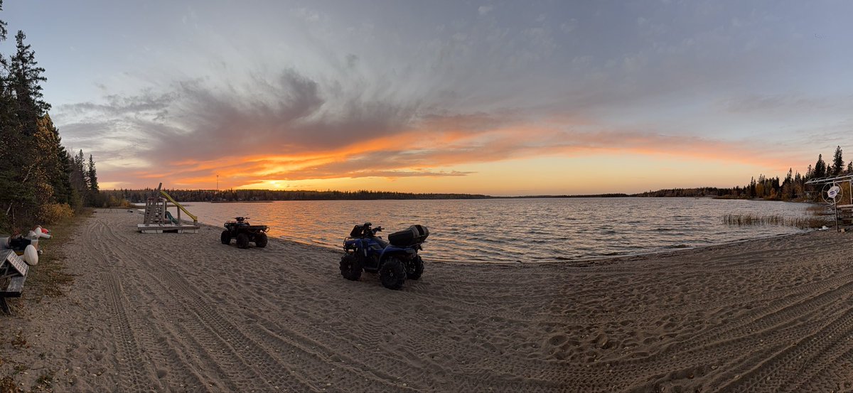 Enjoying the gorgeous evening at the lake before the rain/snow arrives tomorrow