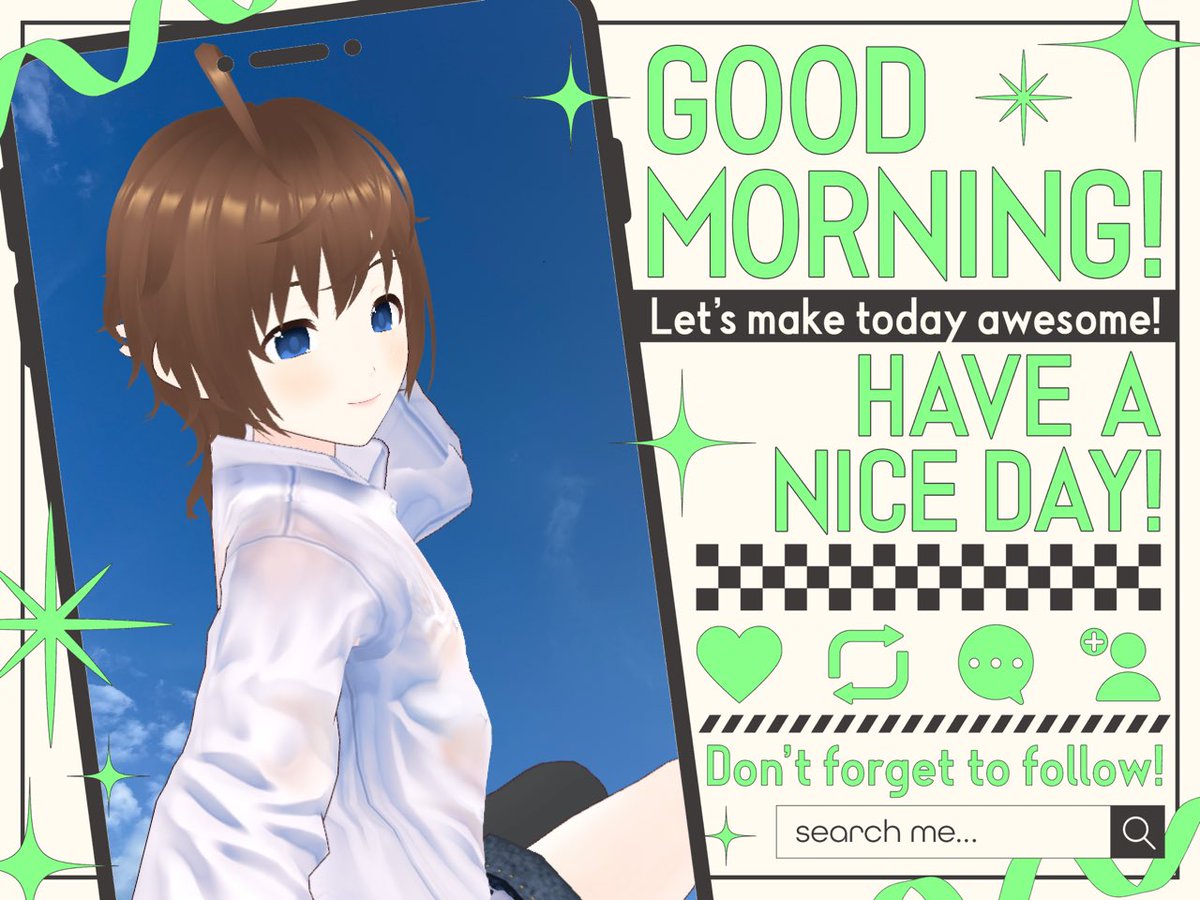 sougetsu753's tweet image. #おはようVTuber 
#個人勢VTuber 

_(┐「ε:)_ おはようじょー。
ちーばちほーの今日の天気はくもりー、ときどきはれー。
今日は急遽おしごとおやすみになったので日中はiRacingでもやろうかしらん。

配信の方は夕方にGT7参加型@Gr.3/4やるますわ！！…