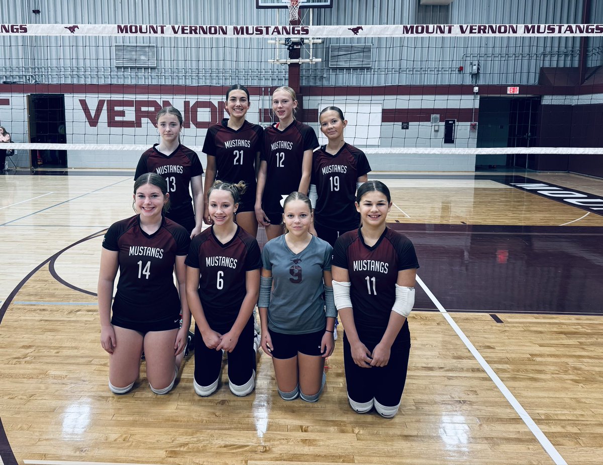 MV Boosters hosted the first 7th &amp; 8th grade volleyball tournament &amp; we had a 7th grade 🥇- thanks Boosters &amp; to all teams who participated! #GoMVStangs 🩷🏐