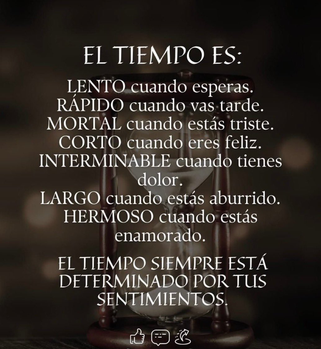 EL TIEMPO ES: