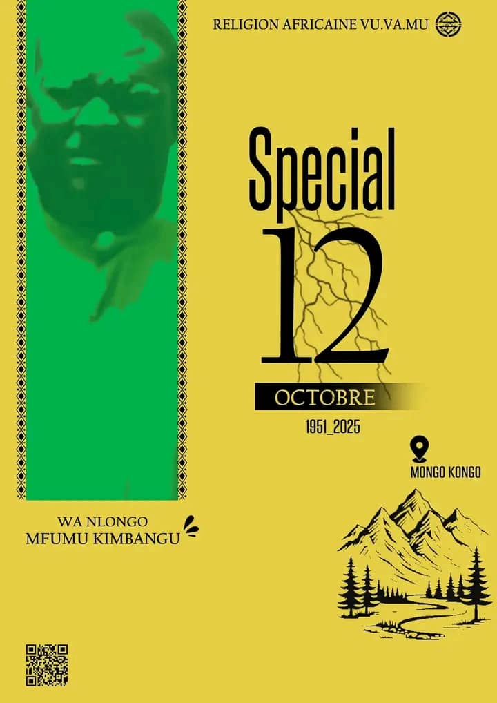 Le 12 octobre 1951&amp; le 12 octobre 2025 ça fait 74 ans depuis que WAN'LONGO MFUMU KIMBANGU avait laissé son corps physique
Lieu : Elisabeth ville (Lubumbashi)
