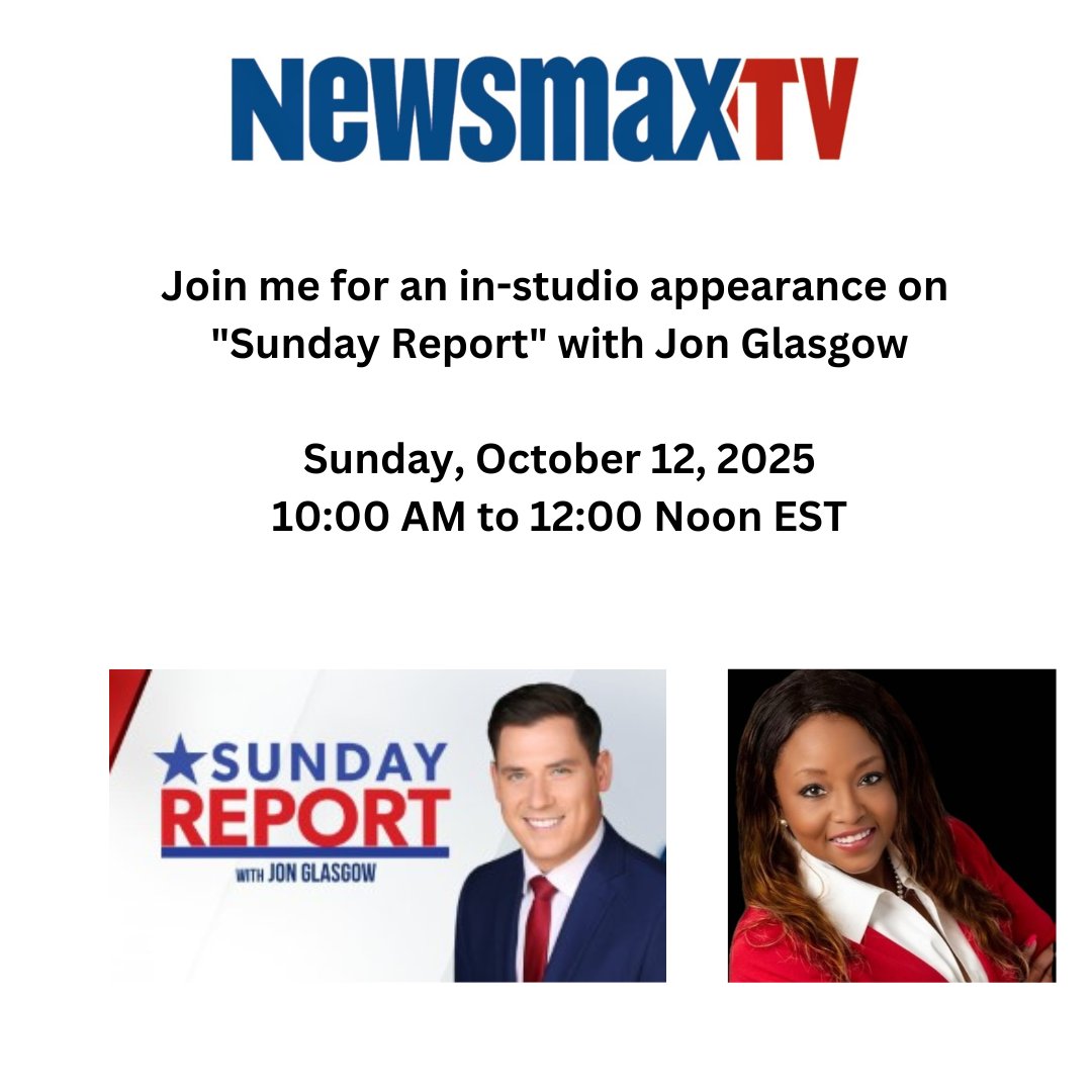 NJGOPDiva's tweet photo. 🎙️ I’m thrilled to be joining @Glasgow_Jon live in-studio on “Sunday Report” this weekend!
Tune in, join the conversation, and let’s make it a Sunday to remember! 💬📺
#SundayReport #JonGlasgow #LiveAppearance #MediaSpotlight #InStudioInterview https://t.co/Kr4AkIwIW0