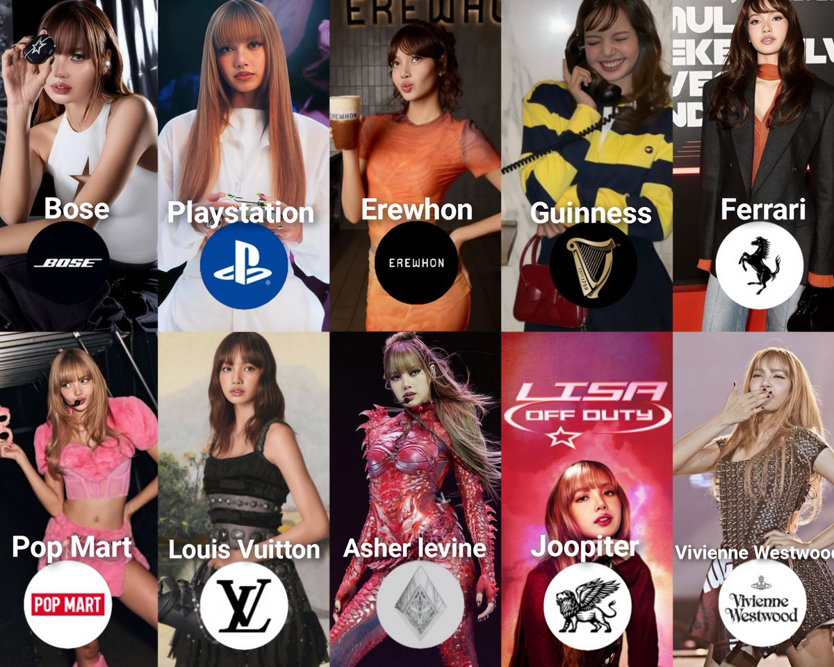 lalisameli's tweet image. In 2025 alone Lisa worked with all these global luxury brands across fashion, tech, cars and design.
She’s truly a relentless creative, i love her unstoppable passion for innovation and her constant drive to try new things 🥹