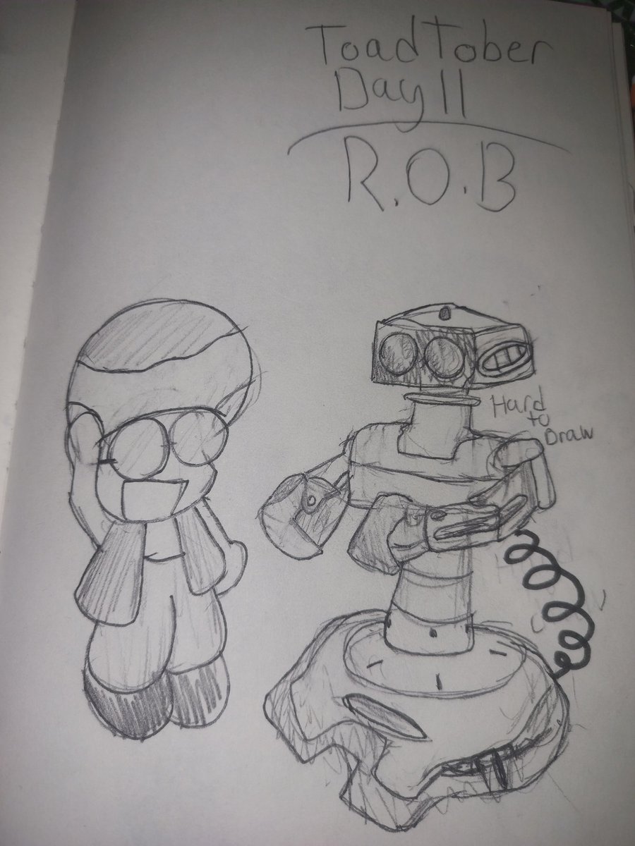 EpicToad2k's tweet image. #ToadTober Day 11 ft. Green Toad: R.O.B