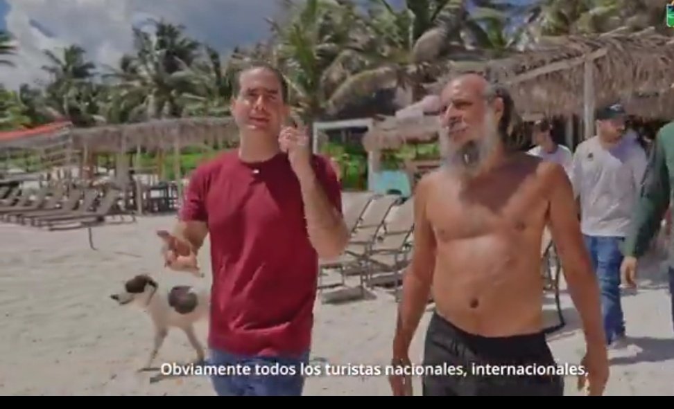 jorgegogdl's tweet image. Diego Castañón el alcalde de Tulum que pide que el turismo vaya a Tulum sin sombrillas, ni bebidas propias, después de los excesivos costos de la playa, usando un cinturón Ferragamo de 10 mil 400 pesos.