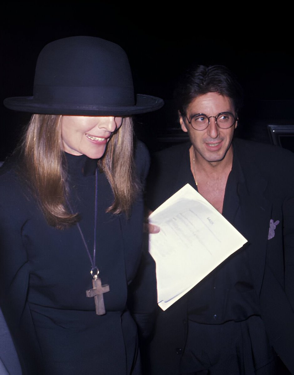 Al Pacino and Diane Keaton attend the premiere party of "Sea of Love", 1989.
