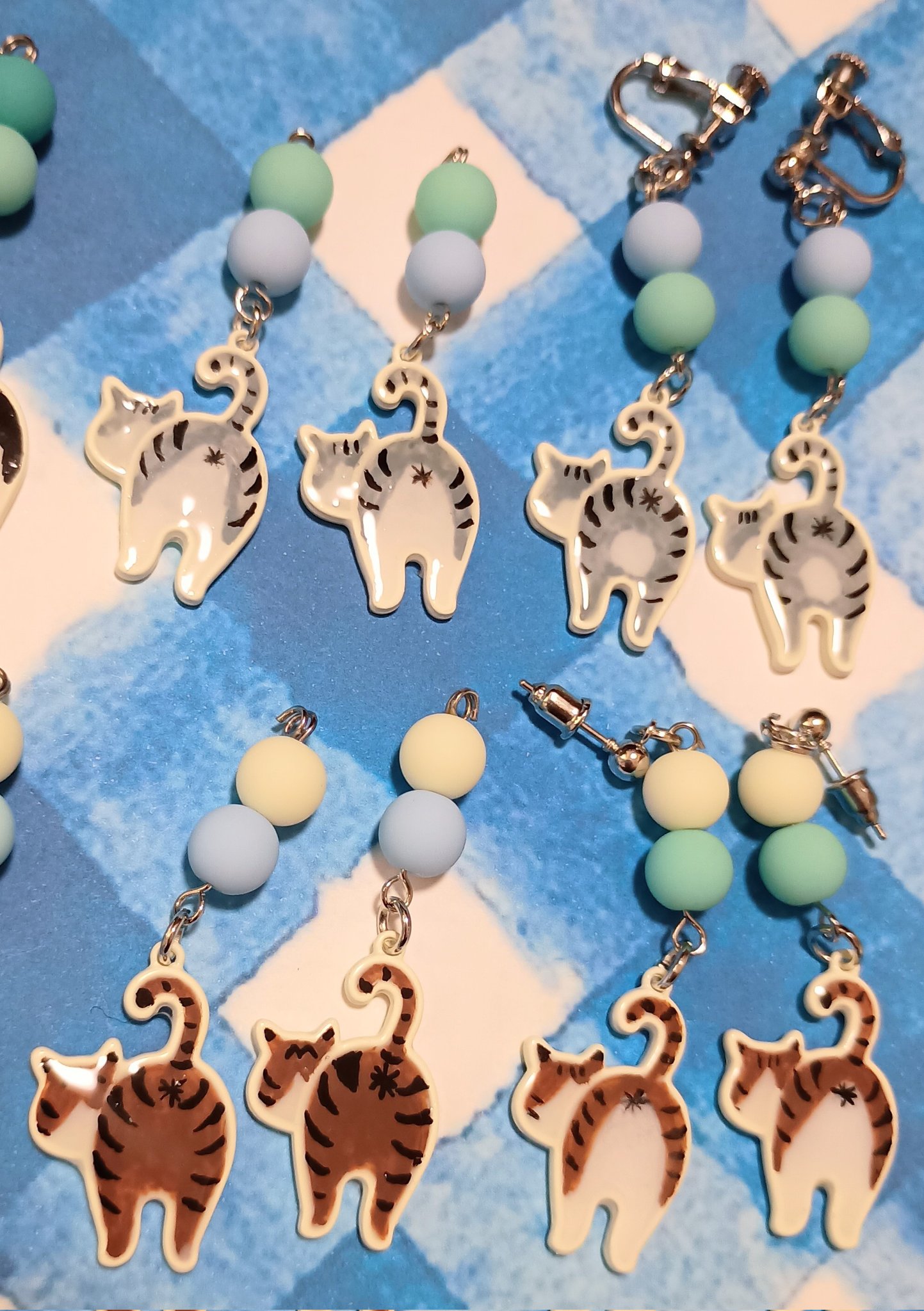ねこまる様 リクエスト 3点 おまとめ商品 ハンドメイドピアス イヤリング Aily様 リクエスト 3点 まとめ商品 ねこまる様 リクエスト 3点