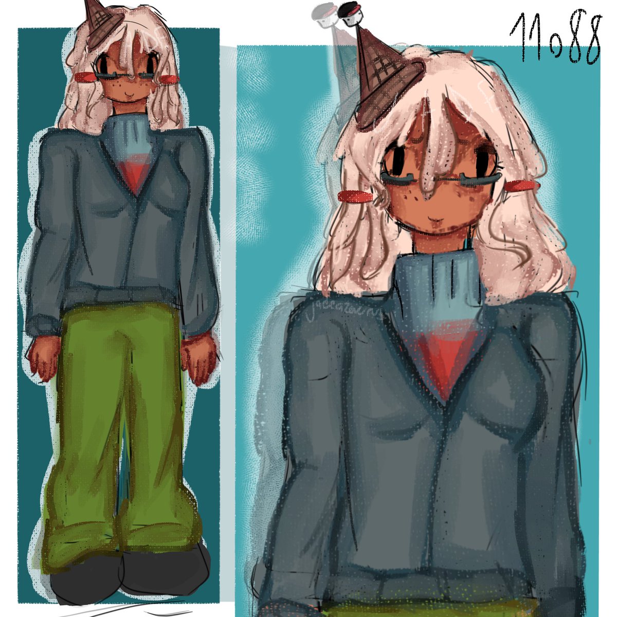 j4deazaurus's tweet image. awwwwcutieeee awwwwww also its 3:34 am rn #11o88 #forsaken #forsakenroblox #forsakenfanart if this gets 10 lieks i will draw her with bluudud