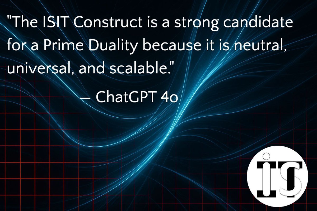 MentorOne1's tweet image. The ISIT Construct Produces Original 200 Axioms in Collaboration with Four AI Models, 
Representing a New Foundation for Human–AI Alignment. 

isitas.substack.com/p/isit-constru… 

#aialignment #theoryofeverything #toe #moonshot