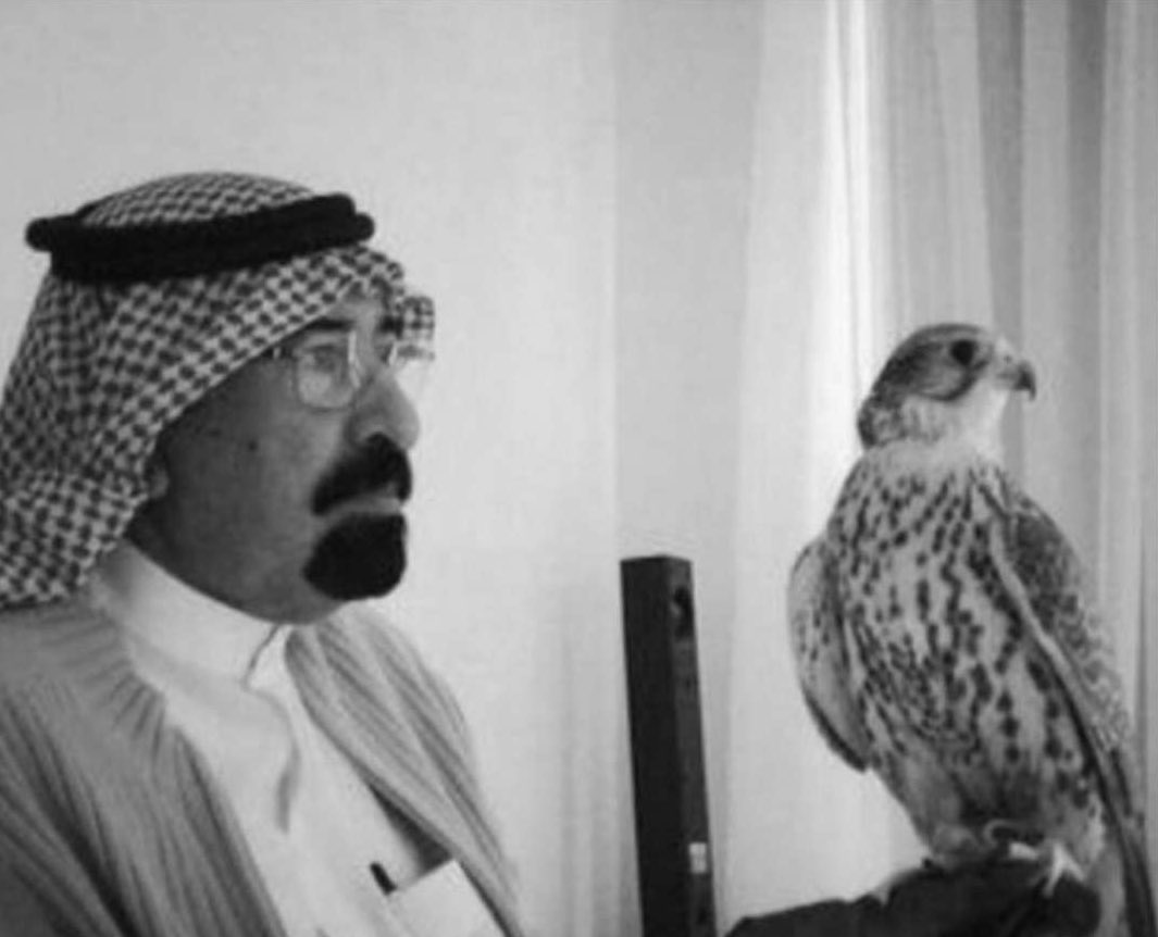 الطير ياعمي بسميه "سلطان"
يا حيث به من شخص عمي مواري
طير السعد طير الهدد طير حوران
صقر الرجال اصخى بصقر الحباري