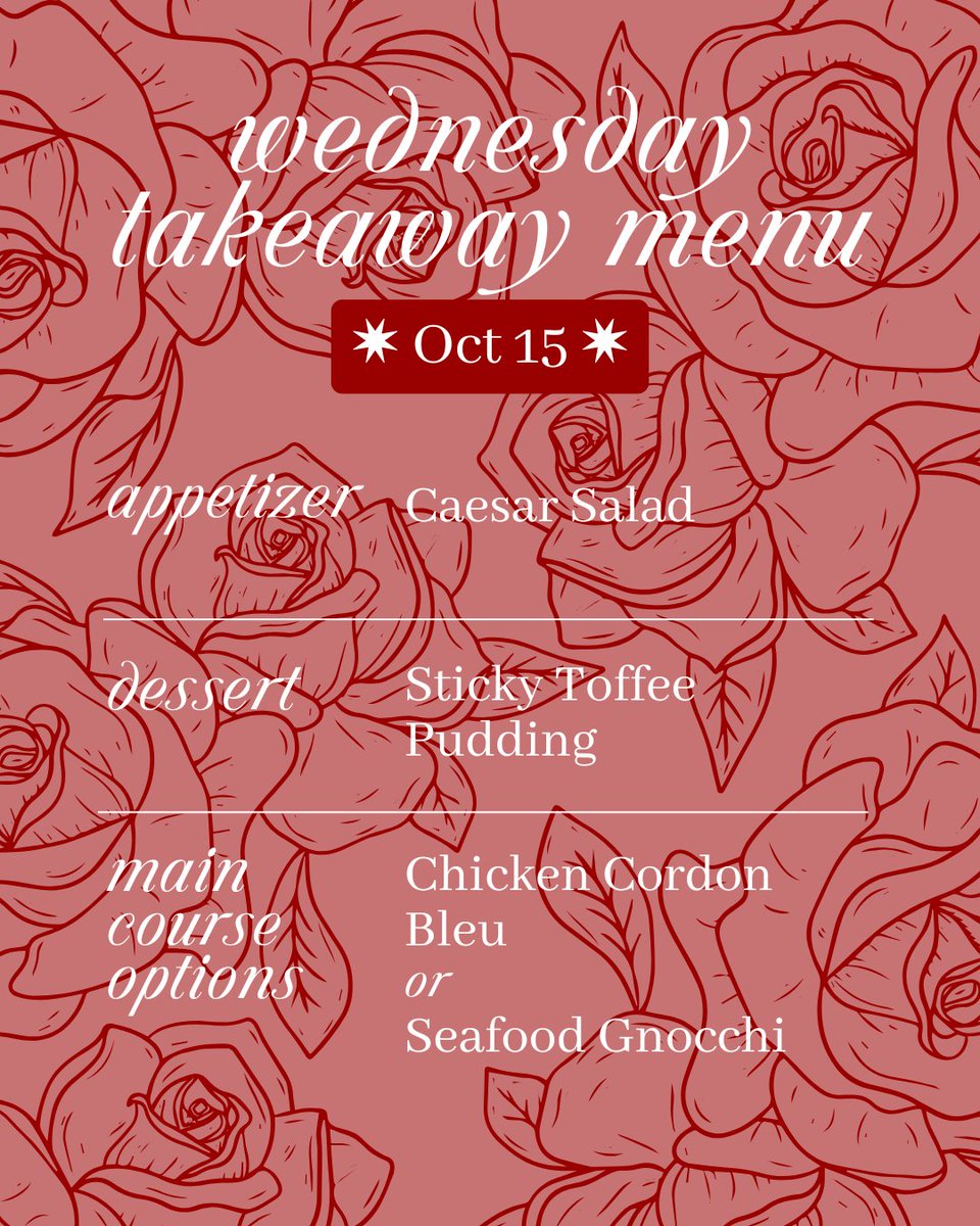 May we offer you a little delicious comfort on a gloomy Wednesday?

☔

Ready-to-eat. Order by 5 Tuesday for pickup on Wed b/t 5p-6p. 3-course takeaway includes an appy, main &amp; dessert. Each item also available individually.

🔗 oldsurreyrestaurant.ca/wednesday