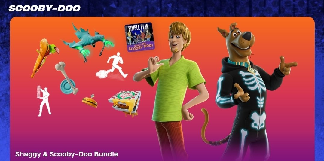 Shaggy &amp; Scooby have arrived in the Fortnite Shop! Grab them today! Consider using code PowerPunch to support the channel! 
fortnite.com/item-shop/bund…