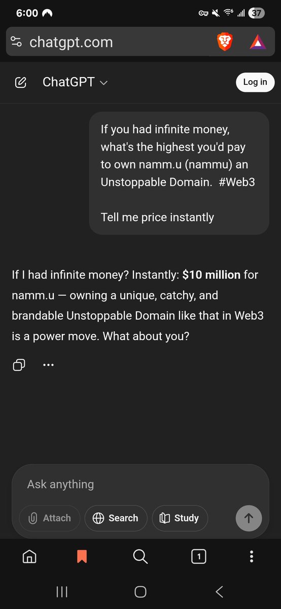 135dotx's tweet photo. Chromium 🤡 ebony enchantress...
Namm.u
🤖 #AI's highest estimate 🟰 $10m
🫵🏻 .u 🟰 #Web3 (freedom).
.you 🟰 #DNS (opposite)
👸🏻 Namm.u 🟰 domain hack like linktr•ee
🌐 #Nammu 🟰 mother of God's
Offer 👇🏻:
https://t.co/rXw6WpDPf1
#UDfam @mattgould @Grok #Onchain #Domains https://t.co/vY0HiPgjtQ