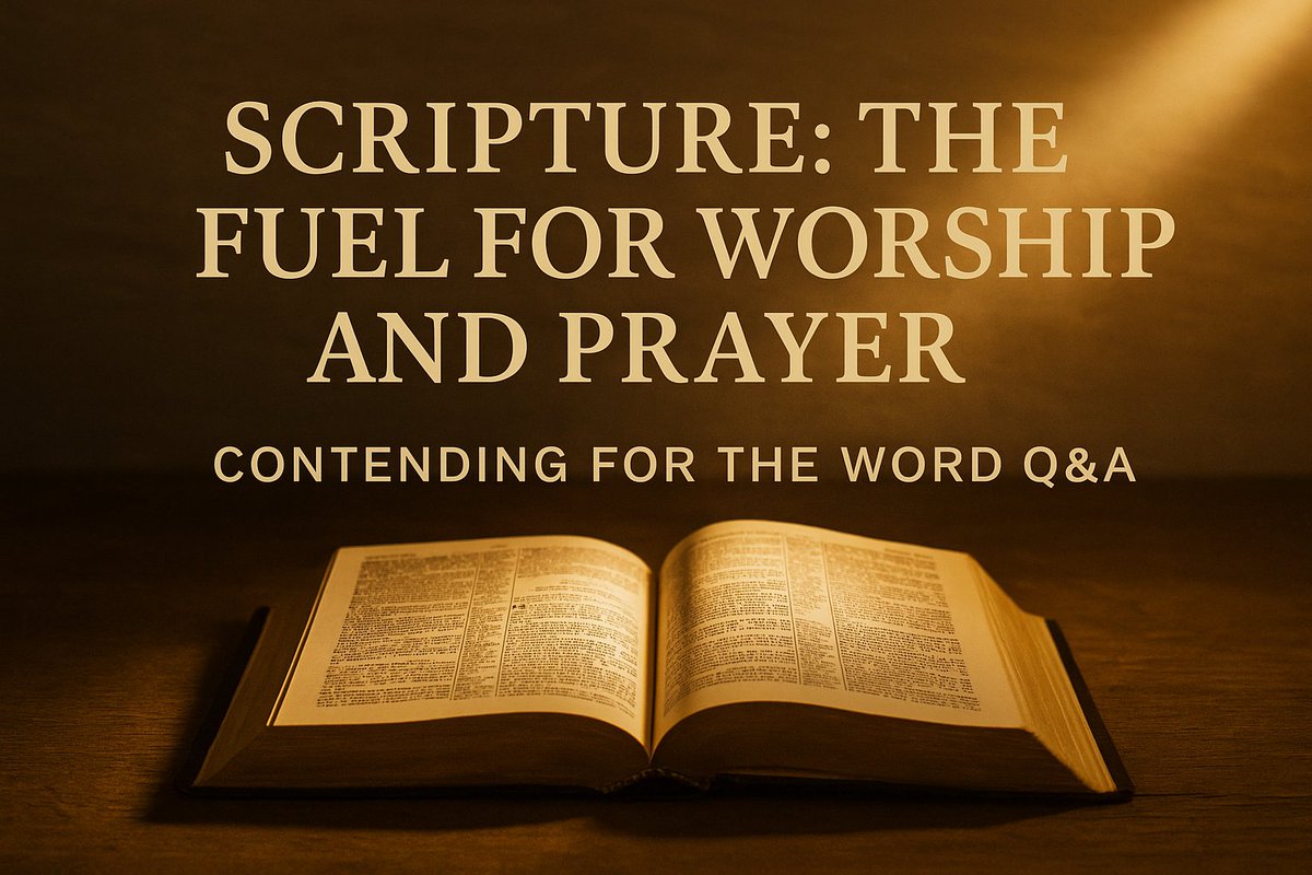 Servantsofgrace's tweet image. Scripture does more than inform our minds it fuels worship and prayer.
It grounds both in truth and the Spirit’s power.
Read now: servantsofgrace.org/scripture-the-…

#ServantsOfGrace #ContendingForTheWord #Scripture #Worship #Prayer #BibleTruth #FaithInChrist