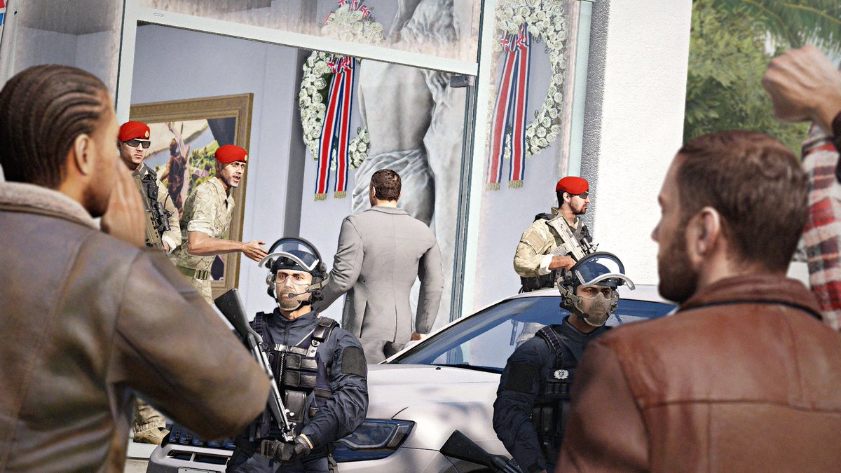 Royal Military Police operating security detail for a key turning point in Briton-Altian relations in the Altis Capital #ARMA3 #ARMA3Photography #Photography <a href="/ArmaPlatform/">Arma Platform</a> <a href="/bohemiainteract/">Bohemia Interactive</a> <a href="/1MPBrigade/">1 MP Brigade</a> <a href="/AltisDefence/">Ministry of National Defence Altis and Stratis</a>