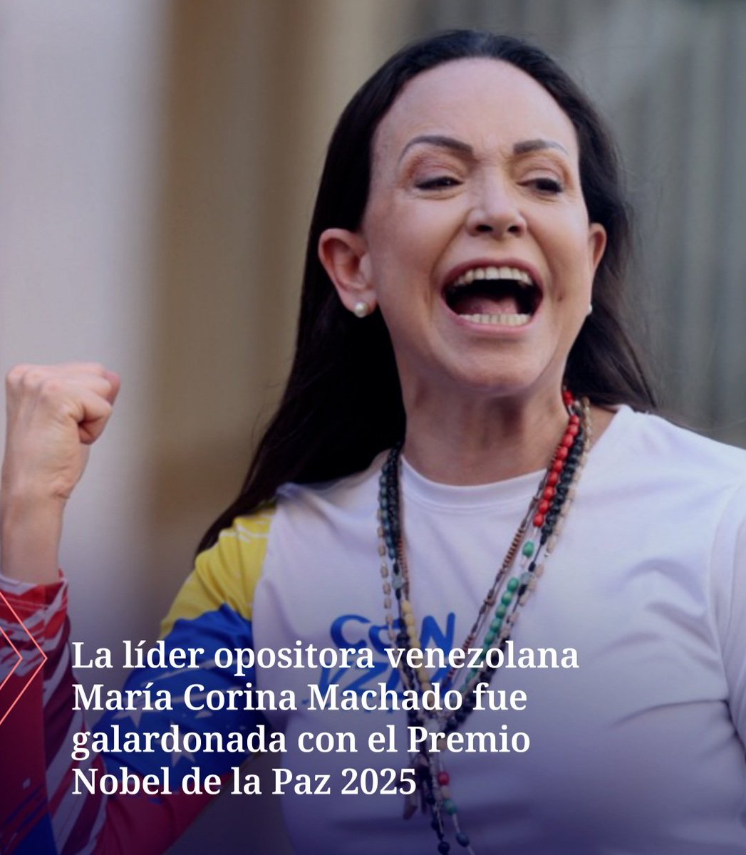 Más que merecido reconocimiento por su coraje y su lucha incansable por la libertad de su pueblo.Que este premio nos inspire a seguir construyendo una política más humana,justa e igualitaria,con la convicción de que las mujeres somos protagonistas del cambio
#MujeresEnPolítica