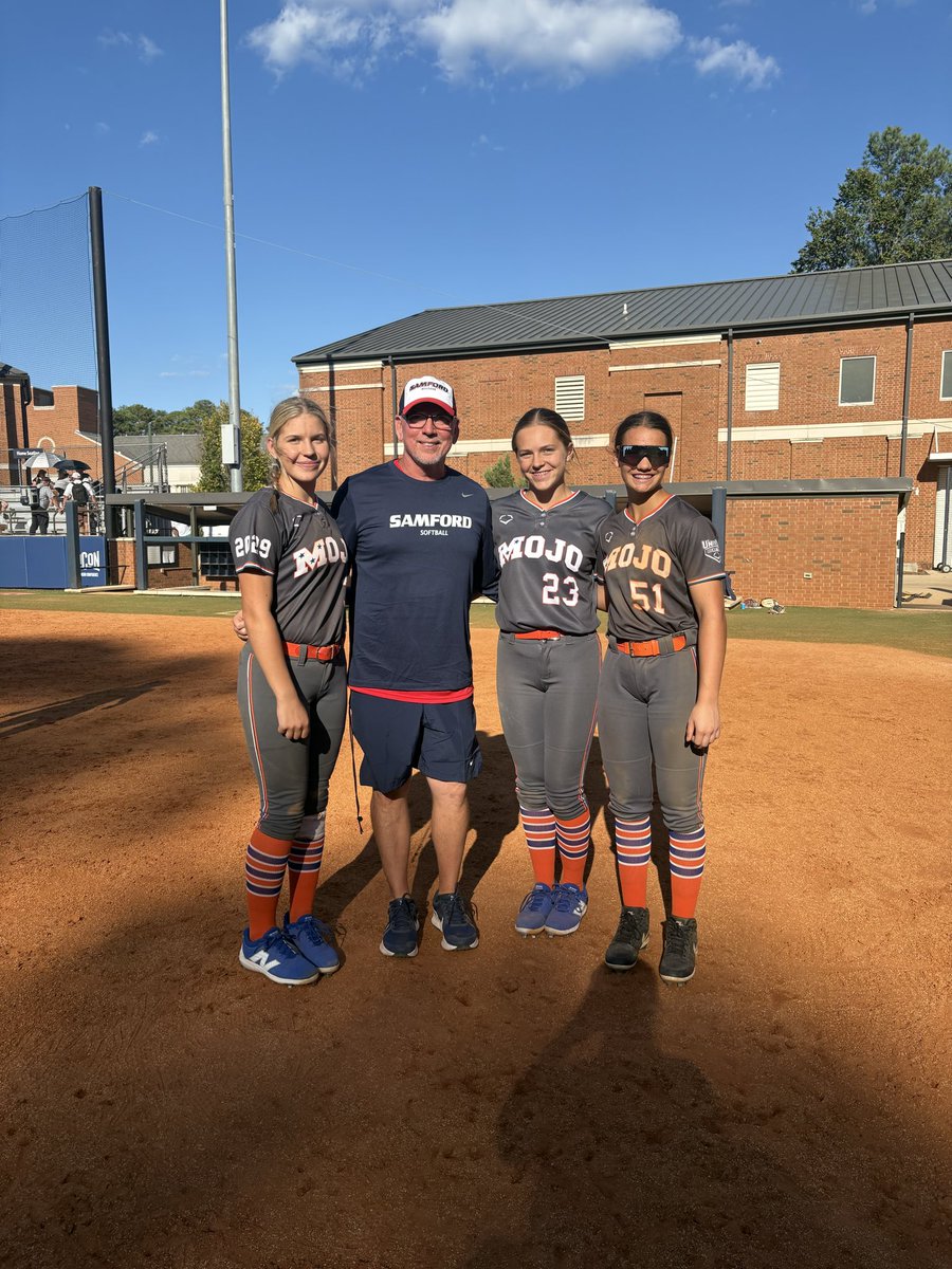 Thank you <a href="/SamfordSB/">Samford Softball</a> and coaches <a href="/megdcurry/">Megan Dowdy Curry</a> <a href="/sarahcespedes1/">Sarah Cespedes</a> <a href="/logancalhoun22/">Logan Calhoun</a> for a great camp today, the reps and instruction were great. I also loved getting to spend the day with two of my teammates and friends <a href="/EllaBrown2029/">Ella Brown</a> and <a href="/EmilyStuman23/">Emily Stuman</a> 🧡💙 

<a href="/tnmojo2011/">TN Mojo 2011 - Brown</a> <a href="/Vikes_Softball/">Jasper Viking Softball</a>