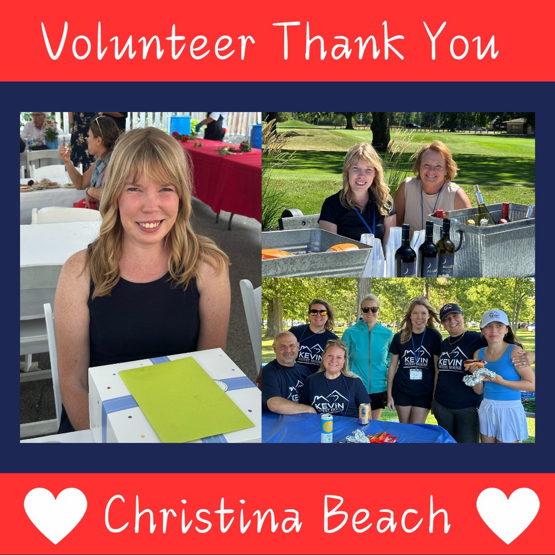 Meet Christina Beach, KGH board member, Giving Heart chair &amp; volunteer powerhouse! From Bills 50/50 sales to organizing events, she inspires others to give back across WNY. 🙌

Join Christina &amp; become a Giving Heart today 👉 kevinguesthouse.com/give/givinghea…

#KevinGuestHouse #VolunteerWNY