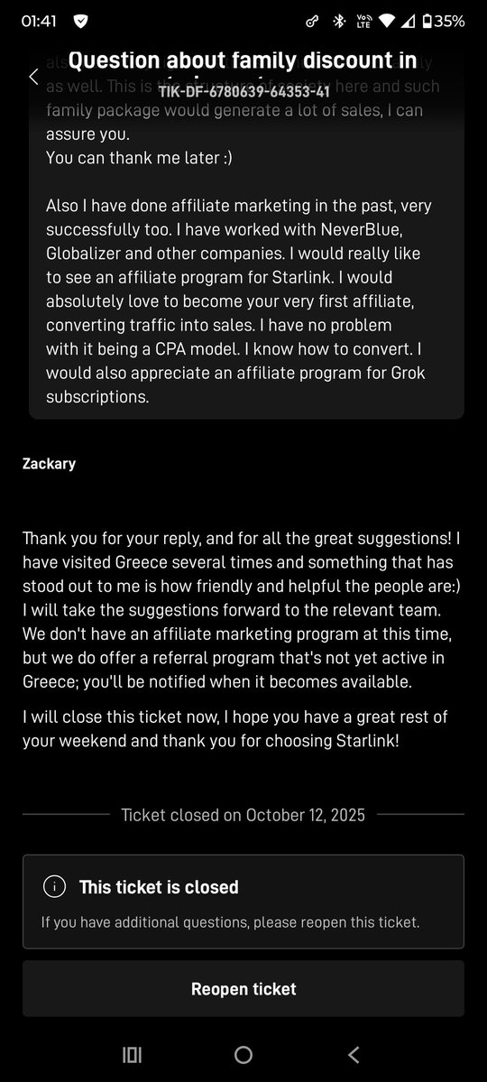 Greymoog's tweet image. Hey, mega Shoutout und Daumen hoch für den tollen #Support von Starlink. Die Antwort kam innerhalb von Minuten und es ist sehr angenehm zu sehen, dass sich da tatsächlich Leute Zeit nehmen, um auf alle Aspekte der Anfrage einzugehen und das sogar mit einer persönlichen Note. In…