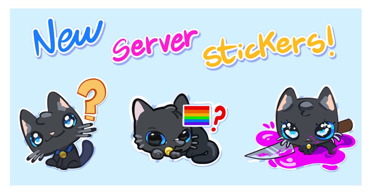 ✨Our discord server has new stickers!✨

Done by our amazing artist Ro we wanted to show them off here for all the Chipoki lovers out there, isn't she the cutest?