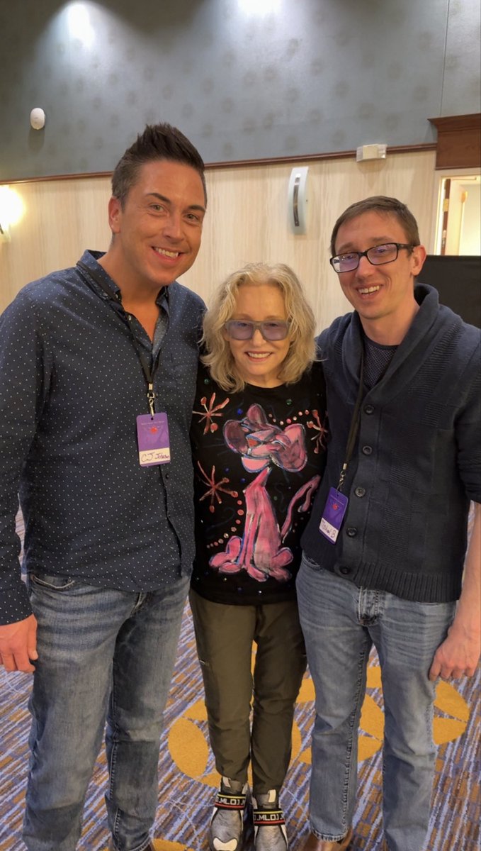 cjsawesome80s's tweet image. #thegogos on the 80s House Party! Gina, CJ and DJ Michael pictured, thanks to our friends at #RockFromTheHeart 

We’re always streaming live 24/7 at cjsawesome80s.com and #iHeartRadio #Audacy #TuneIn and #AppleMusic 😎🪩