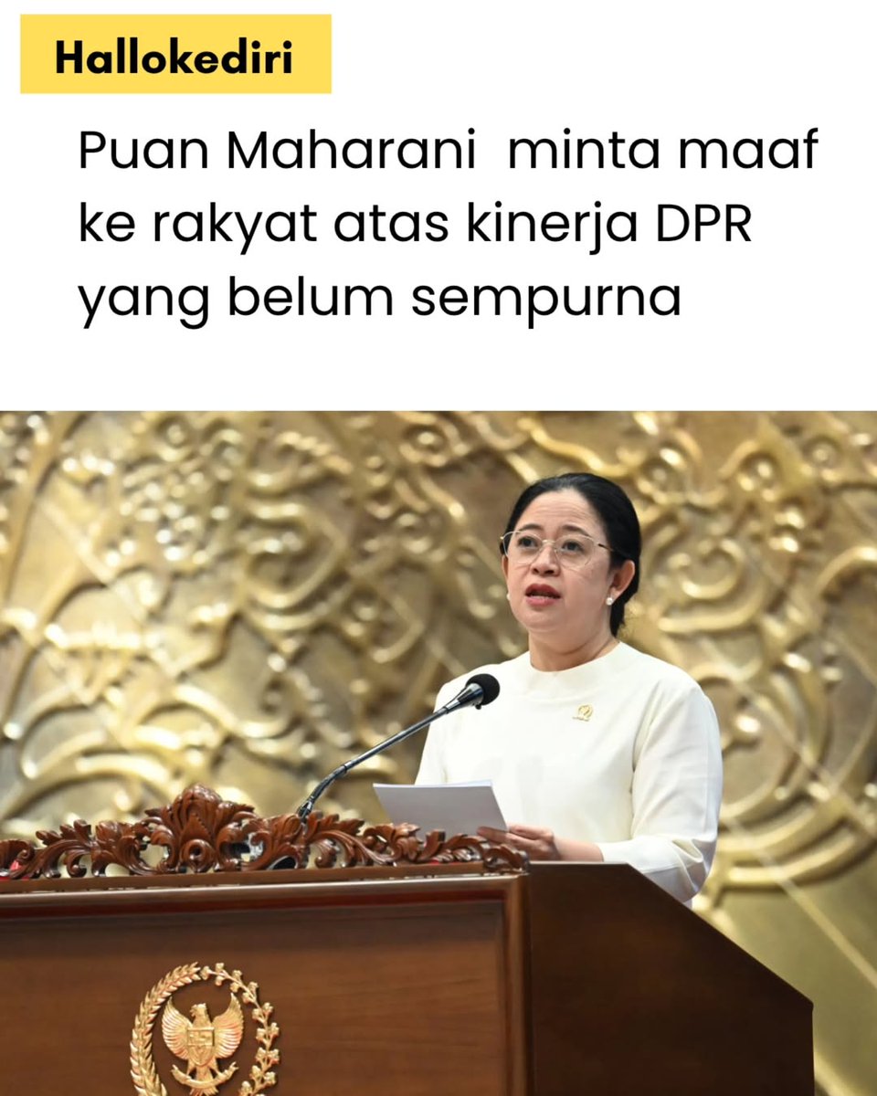 Tanggungjawab DPR, bukan hanya pada hari ini, tetapi juga pada masa depan bangsa dan negara.
Jadilah anggota DPR RI yang sungguh sungguh menjadi rumah rakyat, suara rakyat, dan perjuangan kehidupan rakyat.
<a href="/puanmaharani_ri/">Puan Maharani</a>
<a href="/PDI_Perjuangan/">PDI Perjuangan</a>