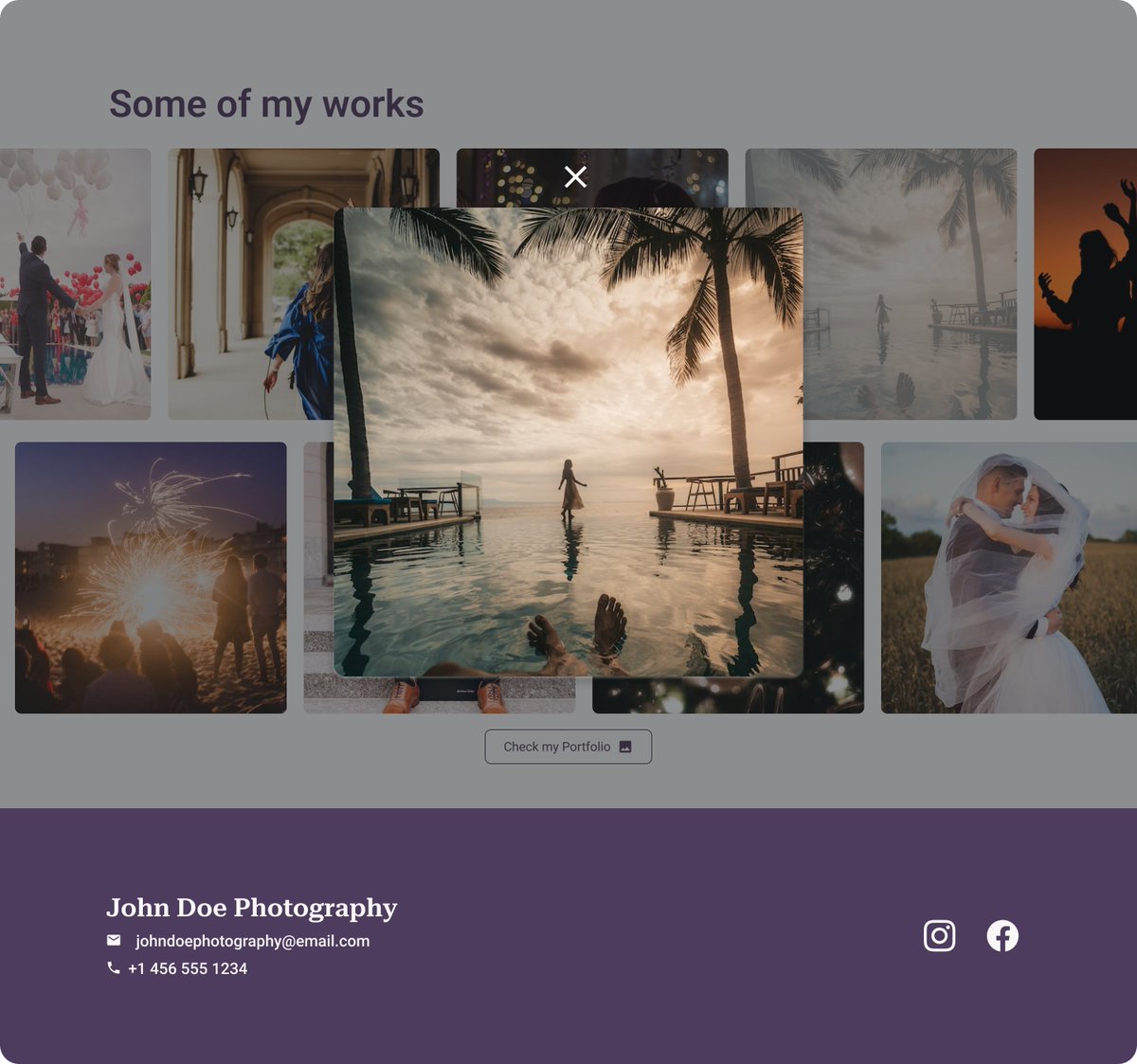 jomadelema_dev's tweet photo. #DailyUI 003 - Landing Page
Switched to light version, added a more subtle border radius and added more visual cues to interactivity. 

#figma #landingpage #photographer #UI #UX https://t.co/Btm20oHQZQ