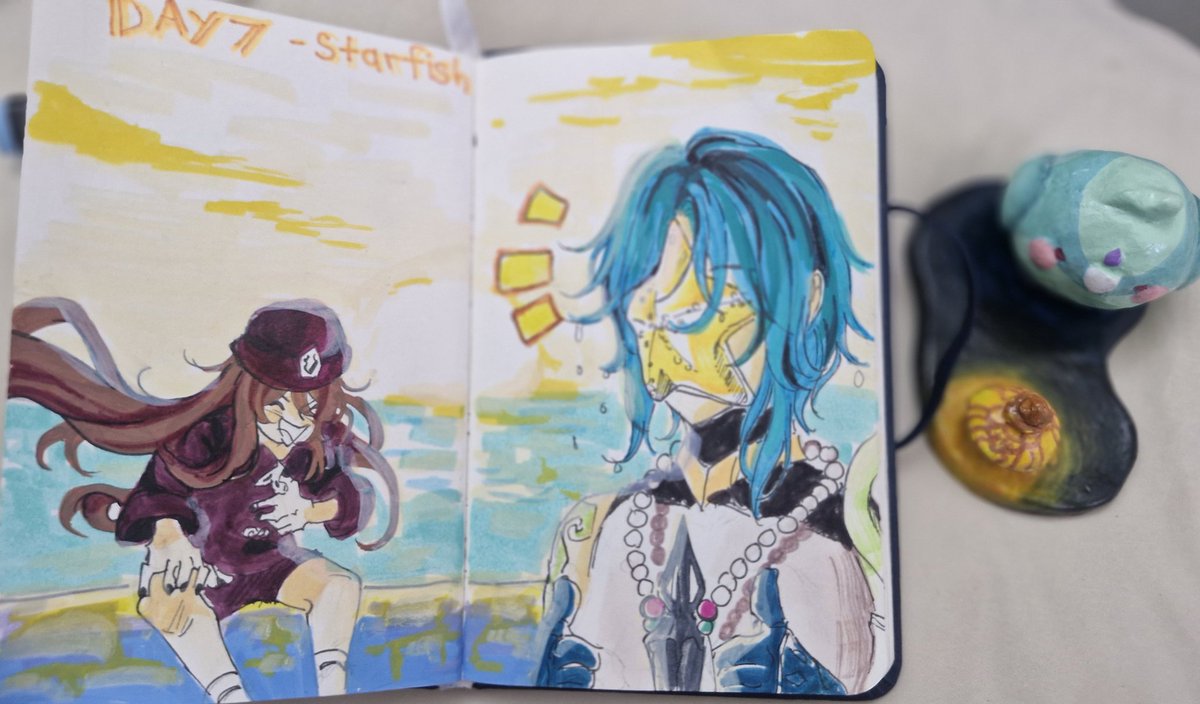 #inktober2025 Day 7: Starfish #huxiao