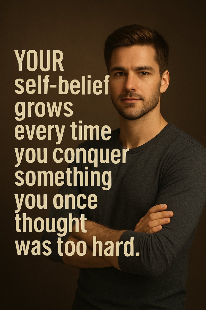 Your self-belief grows every time you conquer something you once thought was too hard.