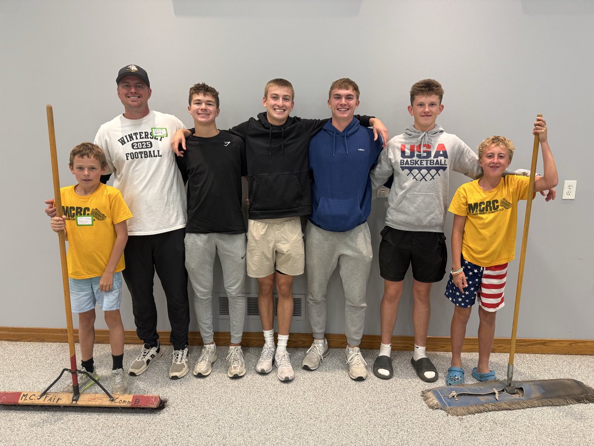 Always enjoy helping clean up after the all-class  reunion on Covered Bridge weekend! Appreciate these boys and their help!