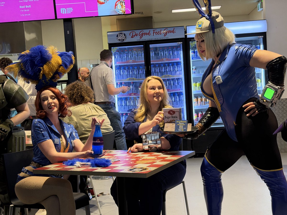 <a href="/Fallout/">Fallout</a> is going strong at @paxaus with <a href="/MoonlitCharlie/">MoonlitCharlie</a> 

#fallout76 #paxaus