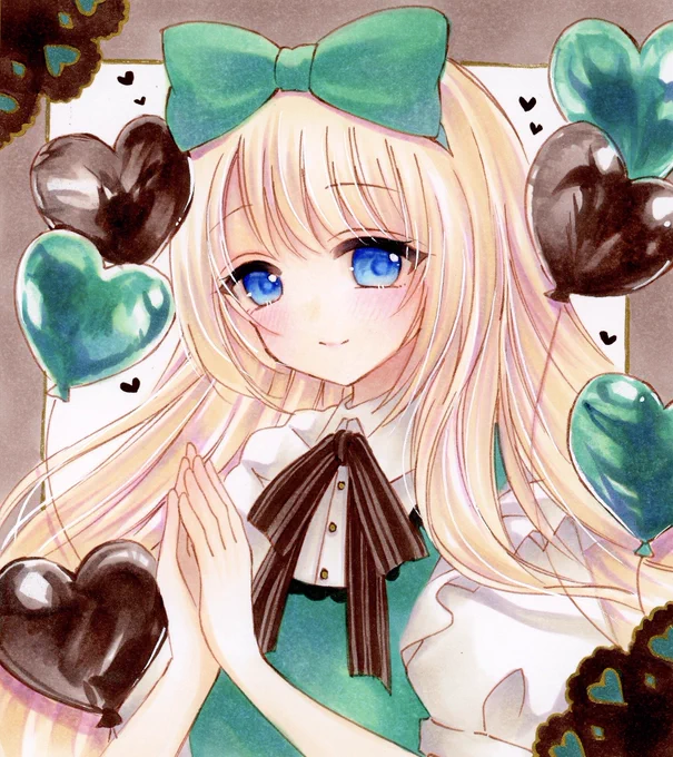 #日常原画収穫祭2025 透明水彩・コピックで女の子を中心にイラストを描いてます