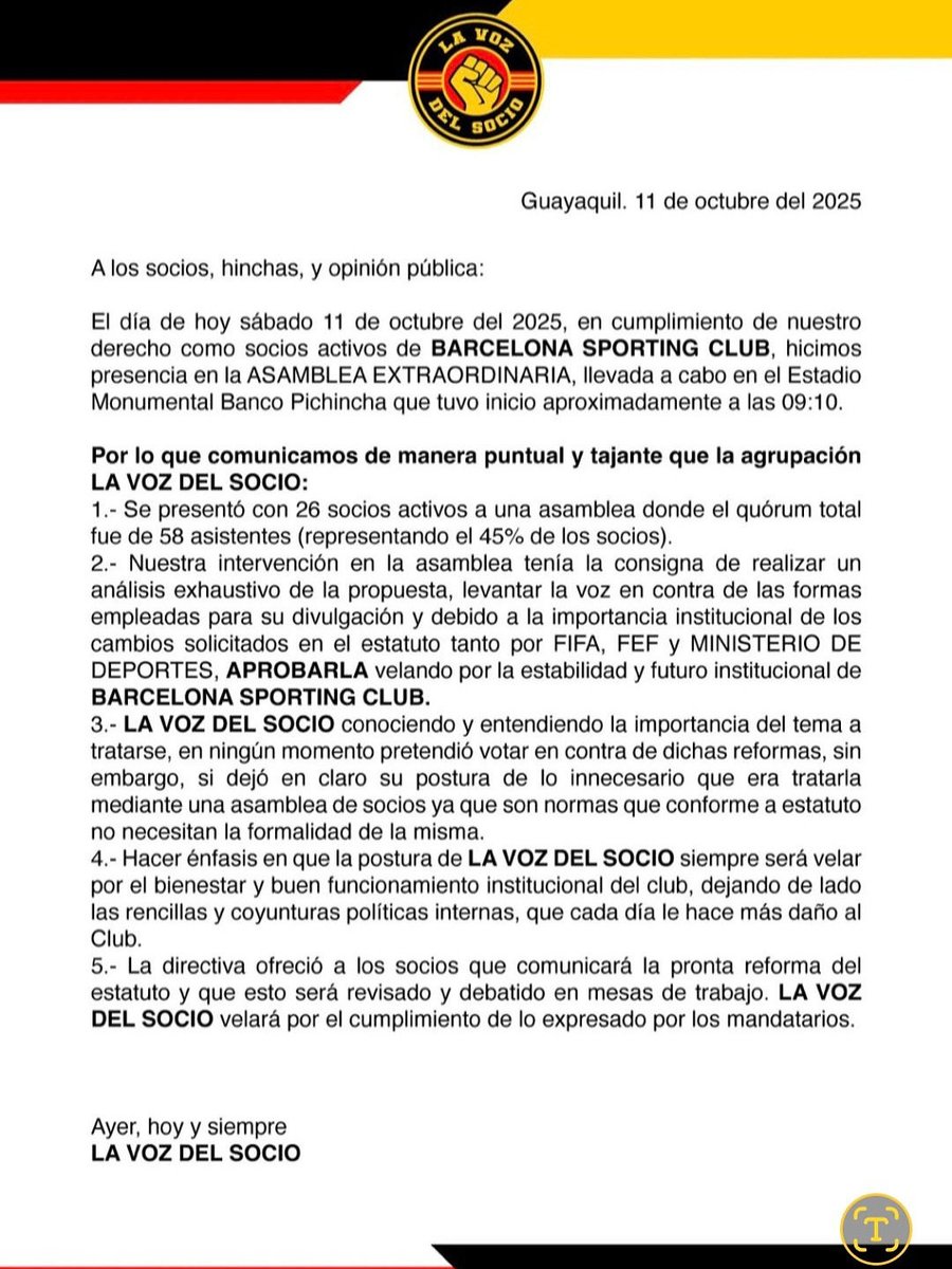 wenewsec's tweet image. 🔵| Socios de Barcelona que participaron de la Asamblea Extraordinaria que se realizó hoy en el estadio Monumental, dicen que luego que esta finalizó, han recibido amenazas “solo por pensar diferente y expresar nuestra posición con altura. Si se meten con uno, se meten con 200…