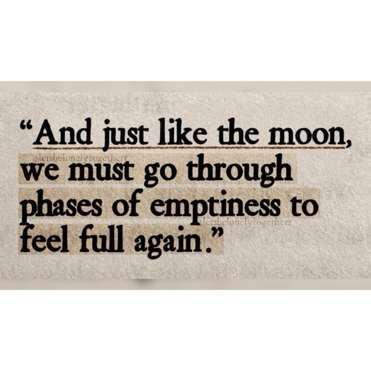 OhBIrresistible's tweet image. Life goes up. Life goes down. It’s a cycle. When you’re feeling empty, just wait for the tide to turn. You’ll be full once more. This is what I’m telling myself about this dark moment in my life.
•
#inspiration #inspo #mentalhealth #emotionalhealth #spiritualhealth