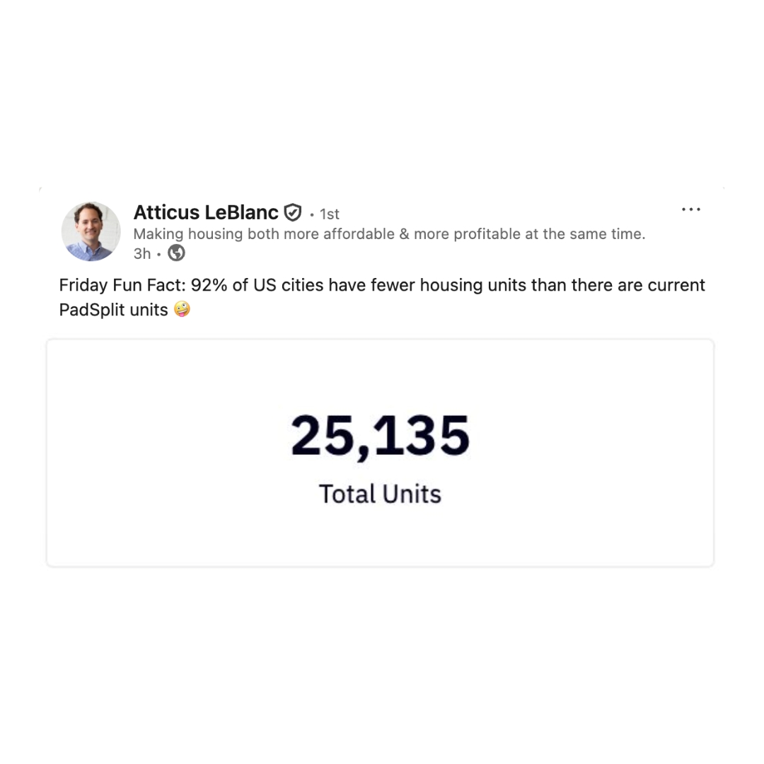 While most cities struggle with housing shortages, we've quietly built a network of 25,135+ affordable housing units across the country. That's more inventory than entire metropolitan areas.

From individual rooms to complete communities, we're proving that innovative housing